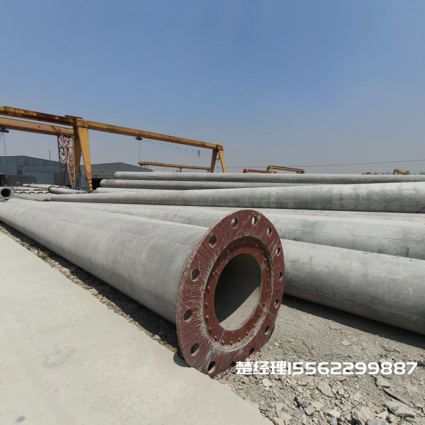 河东12米无拉线电杆